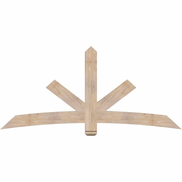 Ekena Millwork Alberta Smooth Timber Gable Bracket, Douglas Fir, 84"W x 38"H x 3 1/2"D x 5 1/2"F, 11/12 Pitch GBW084X38X0406ALB00SDF - main